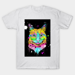 Neon Cat T-Shirt